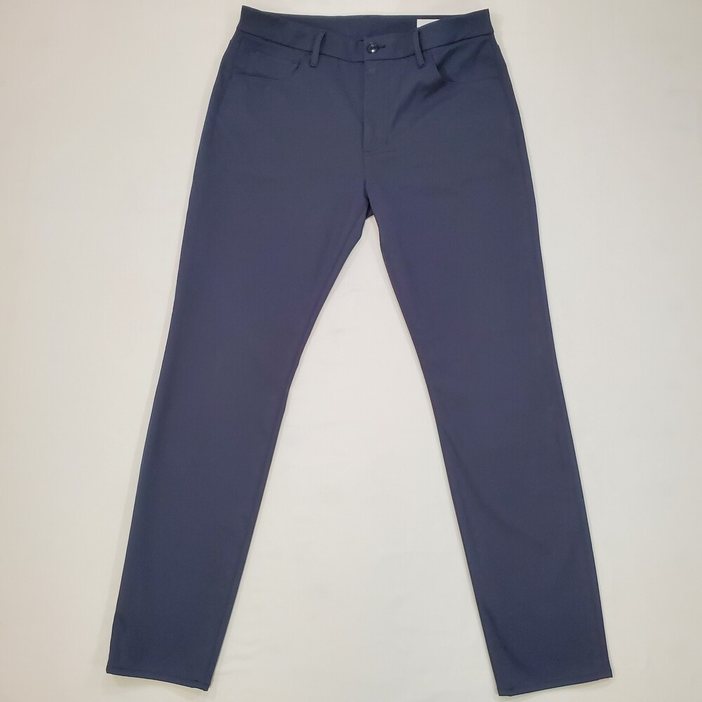 7 For All Mankind Pants Mens 33x32 Navy TECH SERIES ADRIEN Relaxed Taper Stretch